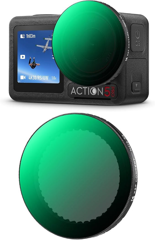 K&F CONCEPT Push in Fit Variable ND2-32 Filter Compatible by KFCONCEPT