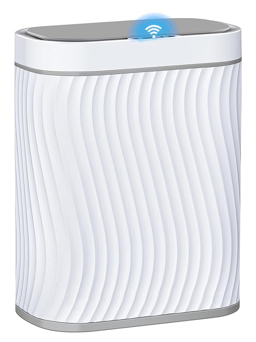 steo spce Automatic Motion Sensor Bathroom Small Trash Can by steo+spce