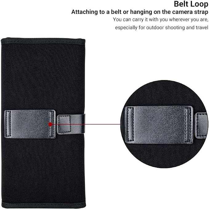 JJC 8 Pockets Lens Filter Case for Circular or Square Filters, Folding Filter - Image 2