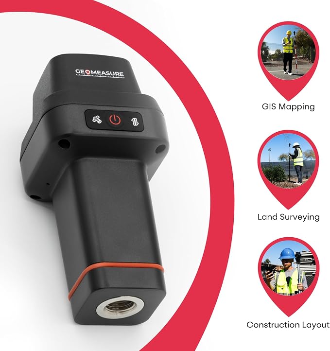 GEO-Measure RTK GNSS Survey Equipment, Handheld GPS Rover Receiver - Image 6