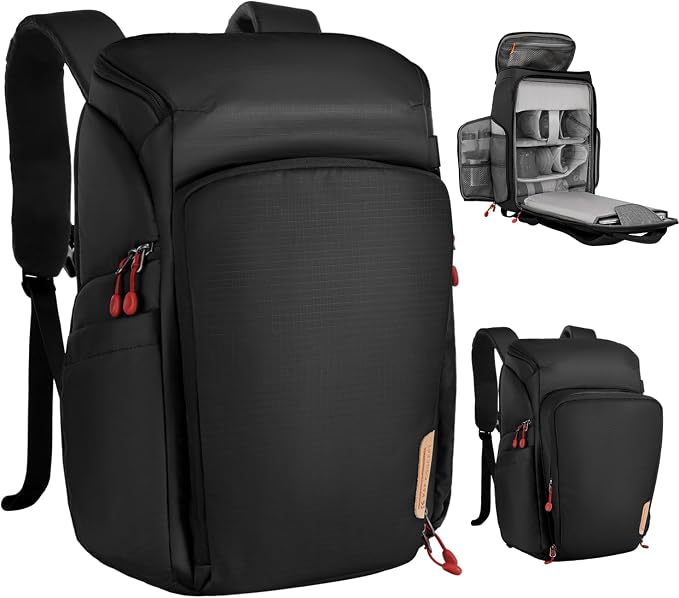 K&F CONCEPT Professional Camera Backpack, Large Photography Backpack Expandable by KFCONCEPT