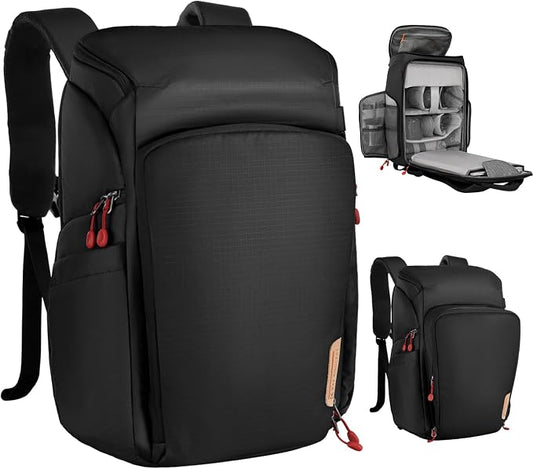 K&F CONCEPT Professional Camera Backpack, Large Photography Backpack Expandable by KFCONCEPT