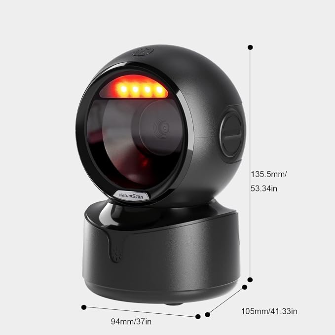 NetumScan Automatic Omnidirectional Desktop Barcode Scanner, Hands-Free USB - Image 9