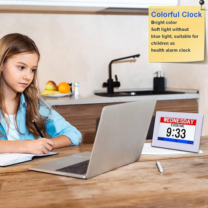 AINFTIME DST Clock with Day and Date - Image 4