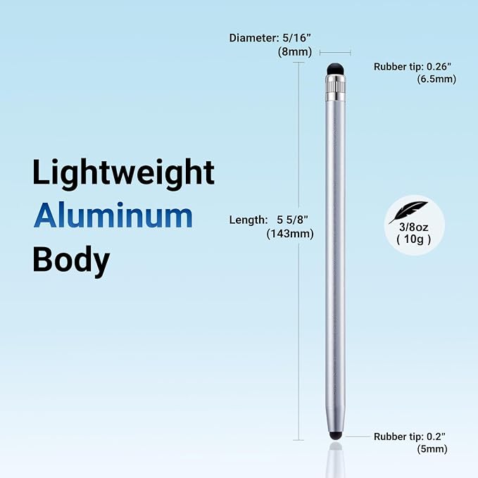 LINFANC 12Pcs Silver Stylus Pen - Image 4