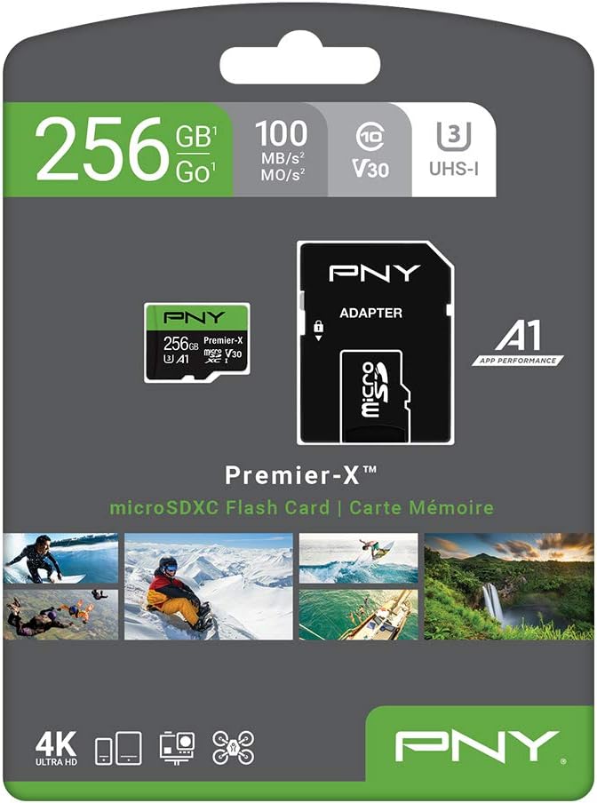 PNY 256GB Premier-X Class 10 U3 V30 microSDXC Flash Memory Card - Image 9