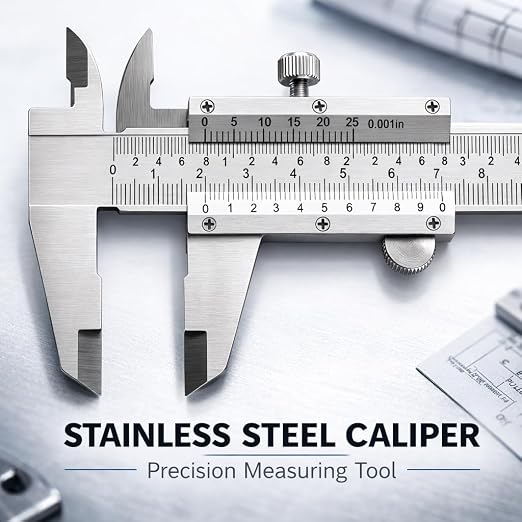 Vernier Caliper, 0-6inch/0-150mm Manual Micrometer, Stainless Steel Caliper - Image 8