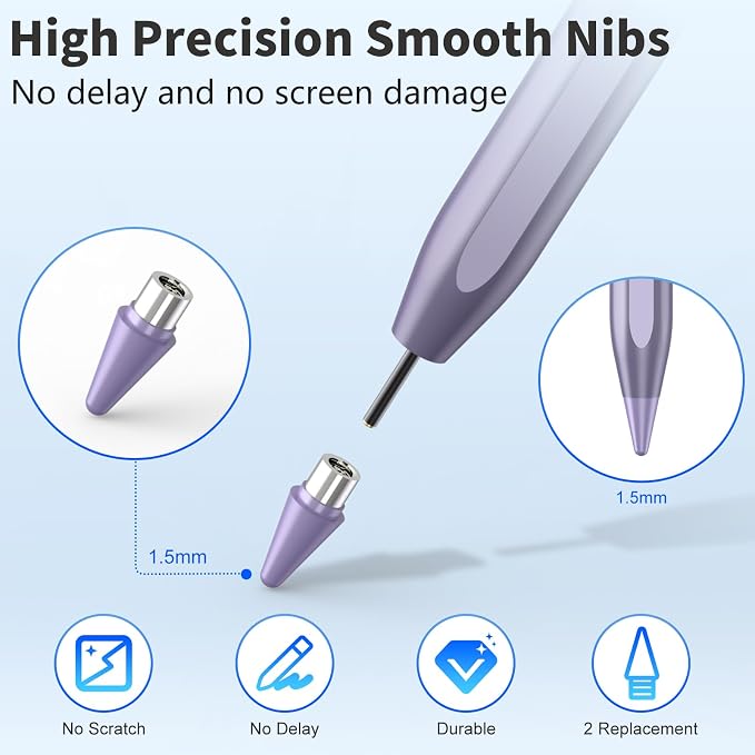 Stylus Pen for iOS&Android Touch Screens, Active Pencil for Samsung, Smart - Image 8