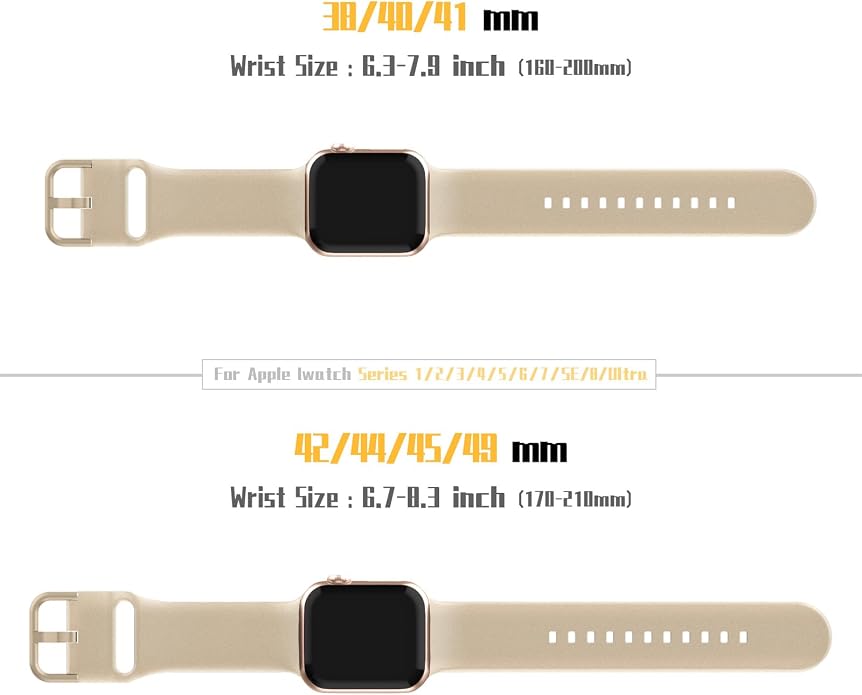 Sport Band Compatible with Apple Watch Bands 49mm 46mm 45mm 44mm 42mm 41mm 40mm - Image 3