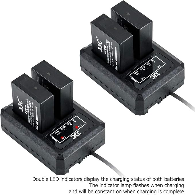 JJC NP-W126 NP-W126S Battery Charger USB Dual Slot - Image 5