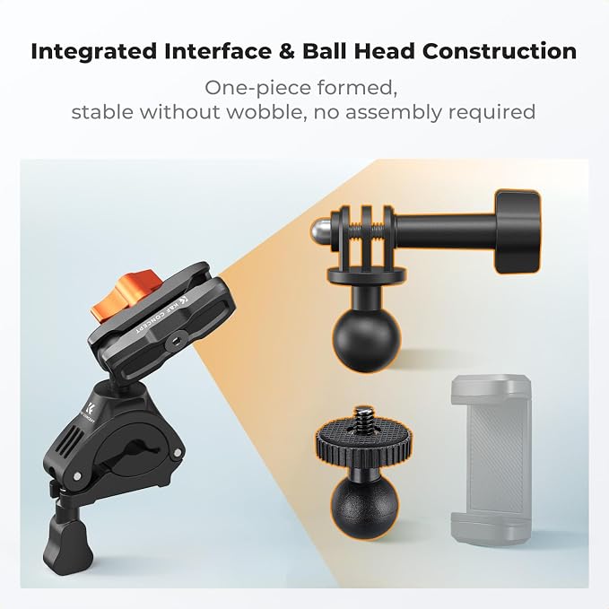 K&F CONCEPT Handlebar Bike Motorcycle Mount - Image 4