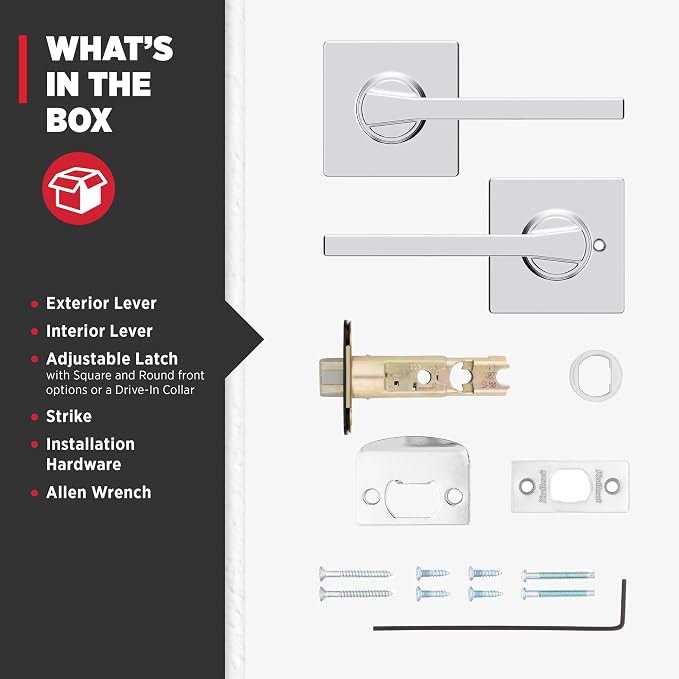 Kwikset Casey Interior Passage Door Handle, Lever - Image 8