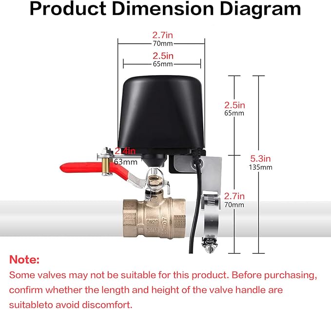 Jinvoo Zigbee Water Valve, Smart Water Valve, Sprinkler Controller, Electric - Image 2