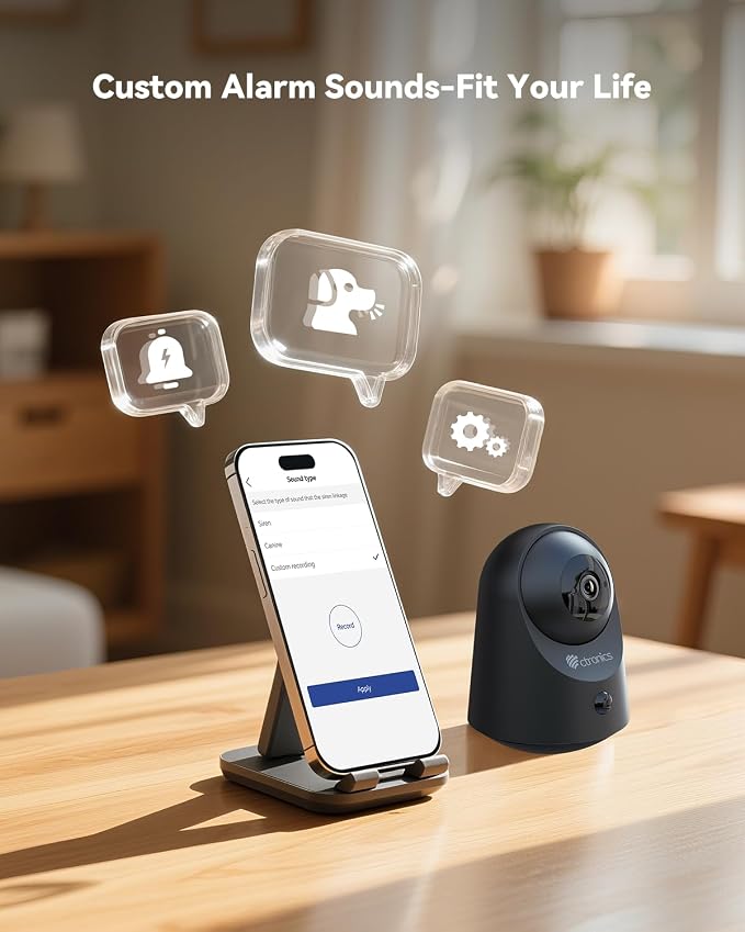 Ctronics 2K 100% Wireless Battery Indoor Security Camera, 20m Infrared Night - Image 8