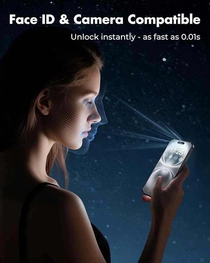 UNBREAKcable iPhone 16 Plus Screen Protector 3-Pack, Upgraded Dual-Tempered - Image 6
