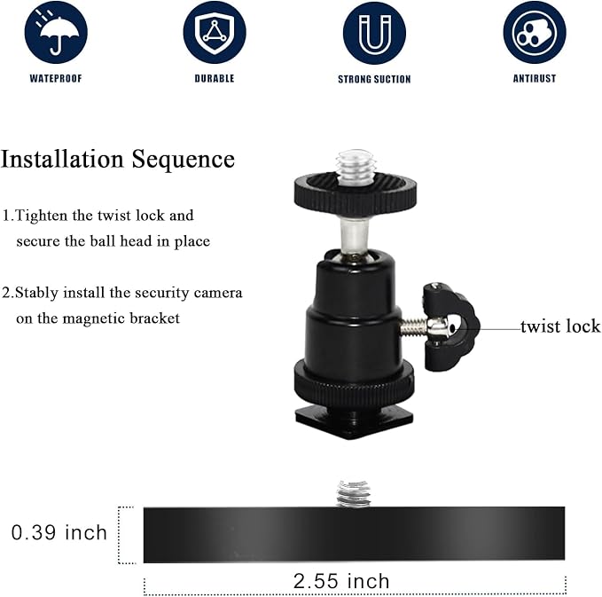 2Pack Magnetic Camera Mount Compatible - Image 7
