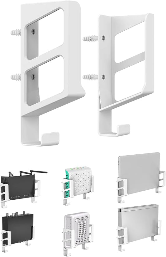 Universal Wall Mount Shelf for Modem/Mac mini/Router Apple TV/ROKU, Fits Cable by NOTMBESTM