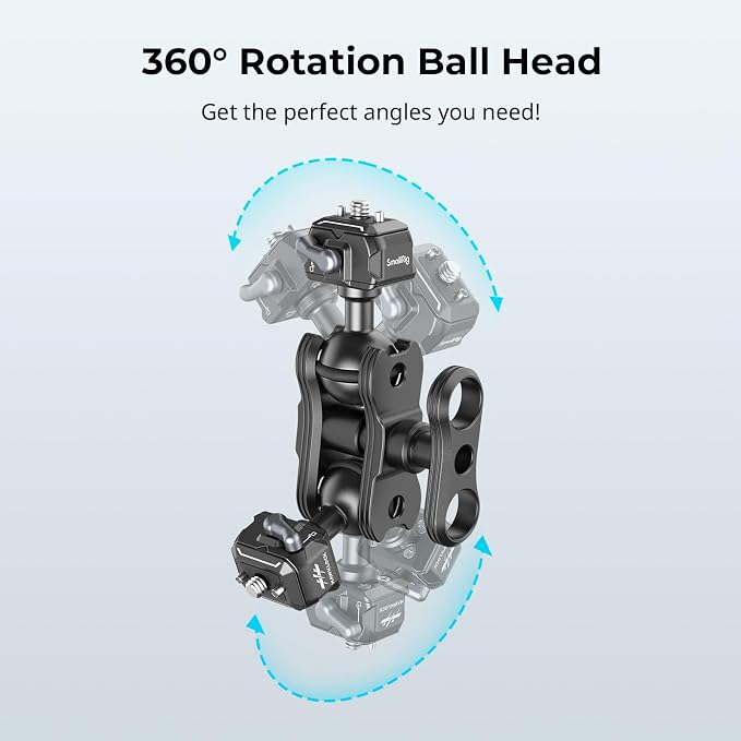 SmallRig Quick Release Ballhead Magic Arm 360° Rotation Articulating Magic Arm - Image 4