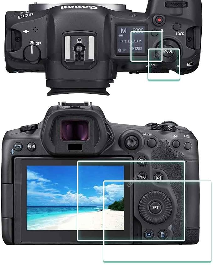 ULBTER Screen Protector for Canon EOS R5 + Top Screen Protector 0.3mm High by ULBTER