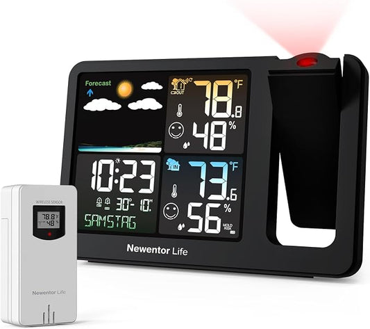 Newentor Projection Alarm Clock, Projection Clock by Newentor