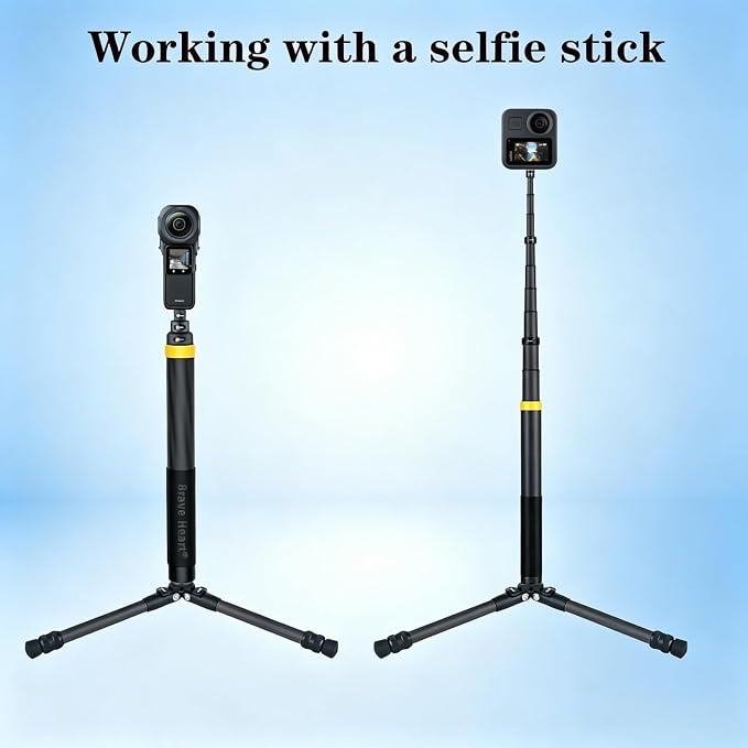 Lightweight Carbon Fiber Mini Tripod, 7/10.5 Inches Sturdy Desktop Tripod - Image 6