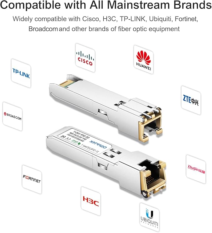 10GBASE-T SFP+ to RJ45 Transceiver, 10G Ethernet Copper Module, Optical SFP RJ - Image 5