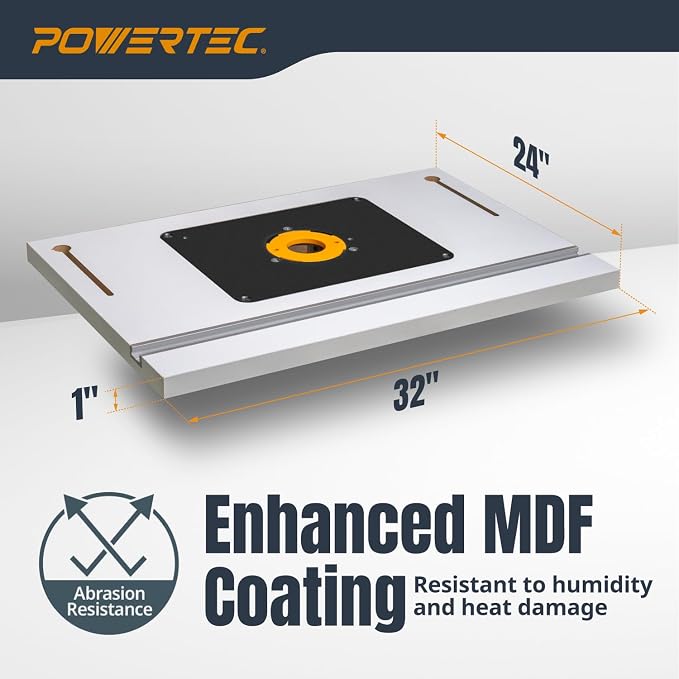 POWERTEC 24" x 32" Benchtop Router Table - Image 8