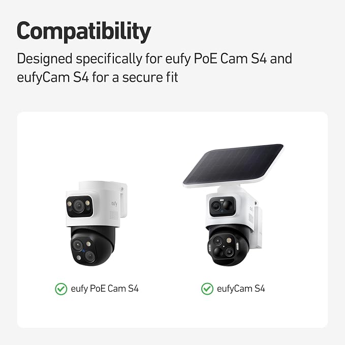 Holicfun Gutter Mount for Eufy PoE Bullet-PTZ Cam S4 and eufyCam S4 | Sturdy - Image 5