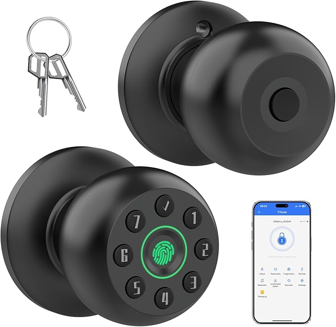 Fingerprint Door Knob, Smart Door Knob, Biometric Door Knob by RAFECIEE