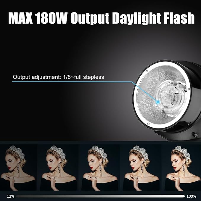 Godox Studio Flash Light Kit for Photography, Strobe Softbox Lighting Kit - Image 2