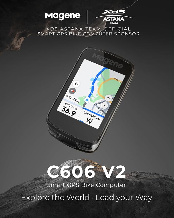Magene C606 V2 Bike Computer GPS – 2.8" Color Touchscreen, Live Segments - Image 2