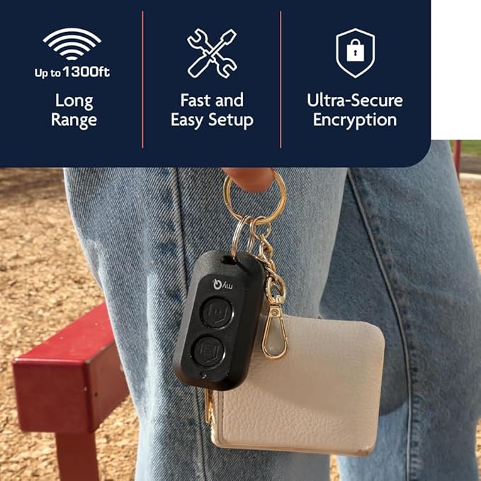 Chamberlain Genuine myQ 2‑Button Keychain Garage Door Remote – Compact - Image 2