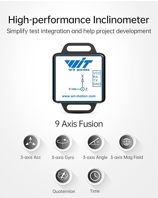 【WT901C-232 9-Axis Vibration Inclinometer】 High-Stability - Image 2