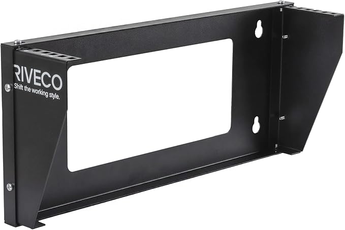 RIVECO 2U Wall Mount Rack for Network| Reinforced Heavy Load 66-99 LBS Small by RIVECO