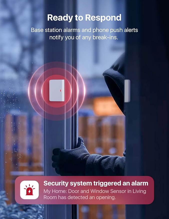 X-Sense Smart Home Security System, Wireless Security System 5-Piece Set - Image 7