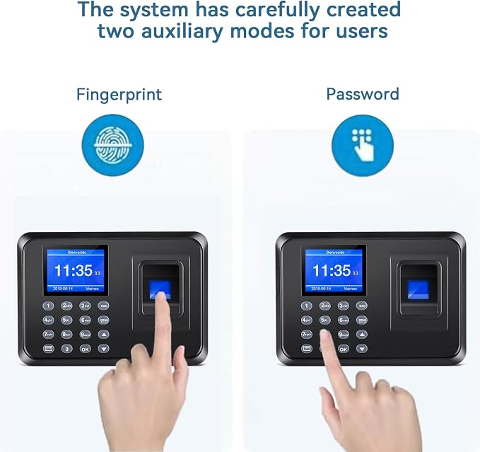 Time Clocks for Employees Small Business, Time Clock, Attendance Machine ​with - Image 2