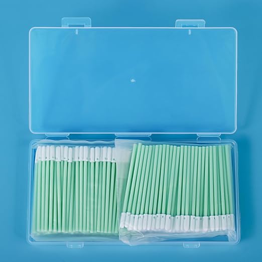 Round Foam Tip Swabs for Cleaning 2.5mm SC/ST Fiber Optic Connectors, Camera by StreamlinewithCookinkitch