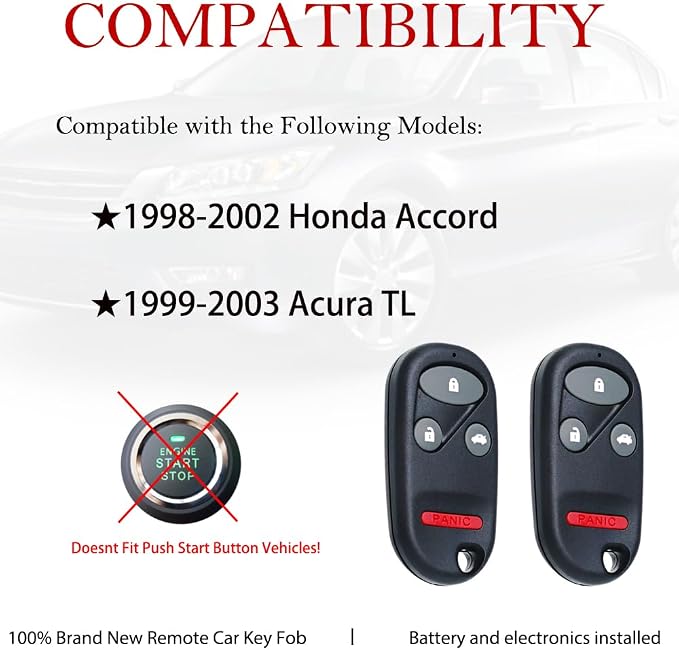 MechanMagic Key Fob Remote Replacement Fits - Image 2