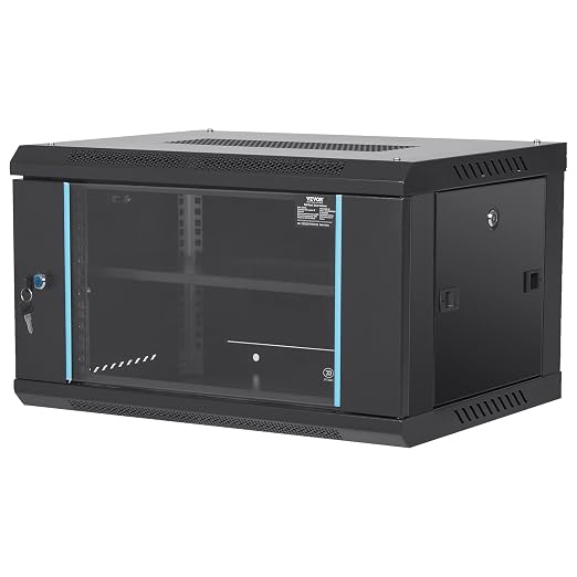 VEVOR 6U Wall Mount Network Server Cabinet, 15.5'' Deep, Server Rack Cabinet - Image 9