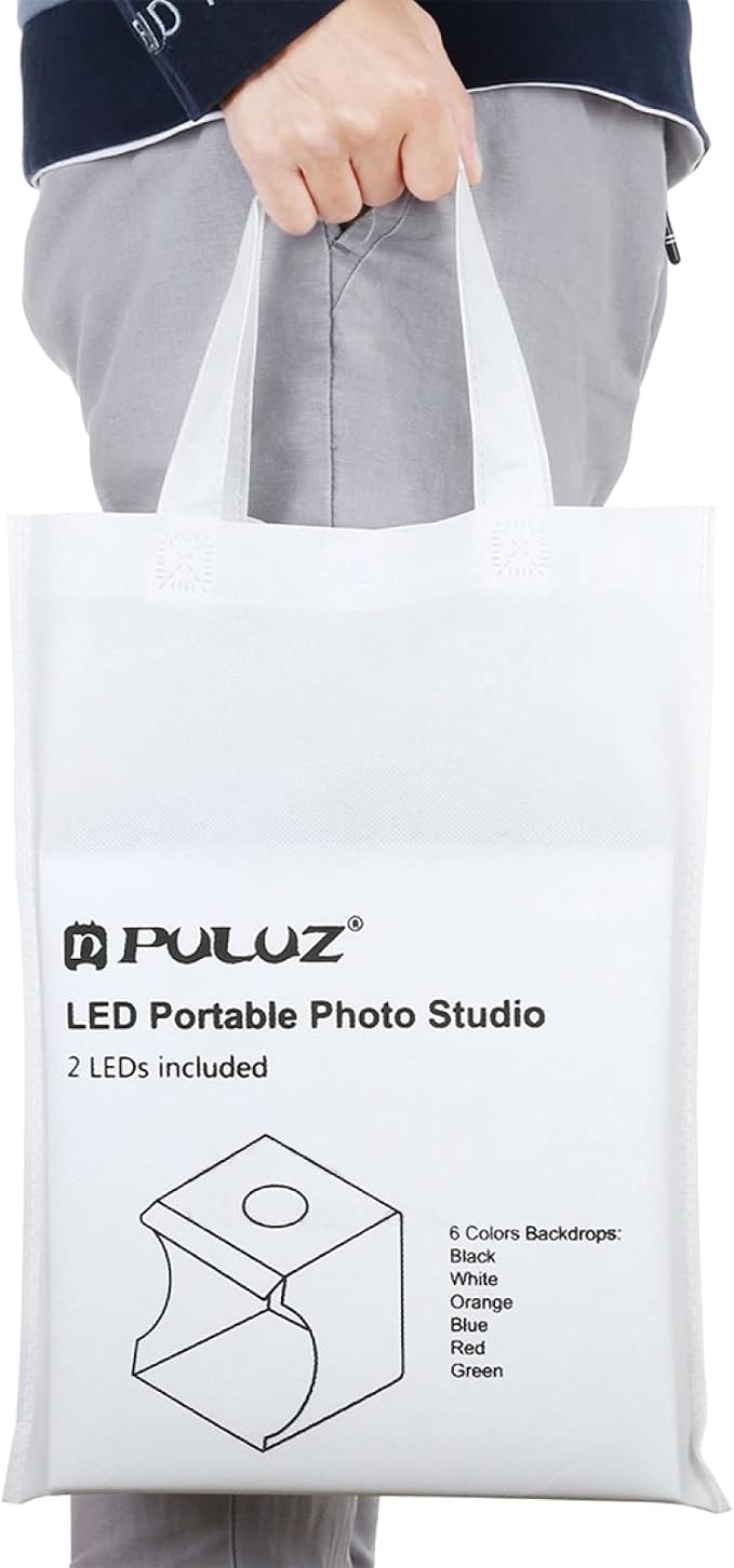 Photo Studio Box with LED Light, PULUZ 20cm Mini Portable Photography Lighting - Image 8