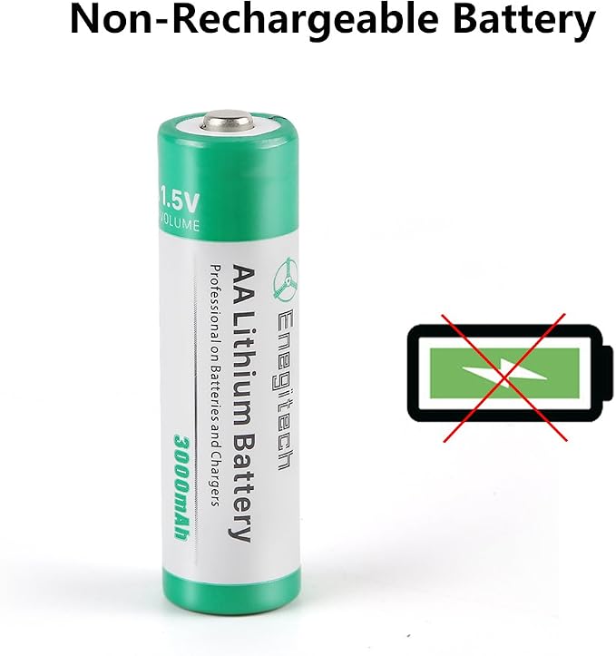 Enegitech AA Lithium Battery, 3000mAh 1.5V Double A Lithium Battery - Image 2