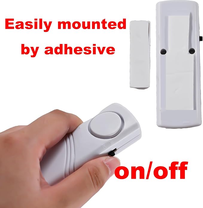 2 Pack Door Window Alarm, Home Magnetic Sensor Alarm, Home Security System Alert - Image 6