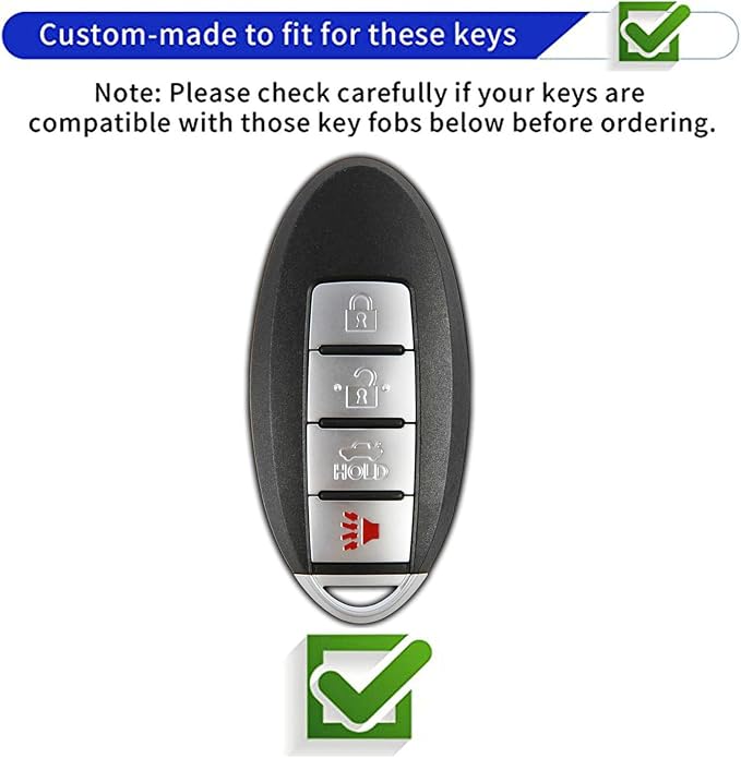 Keyless Entry Systems Key for Nissan Key Fob Cover Shell - Image 2