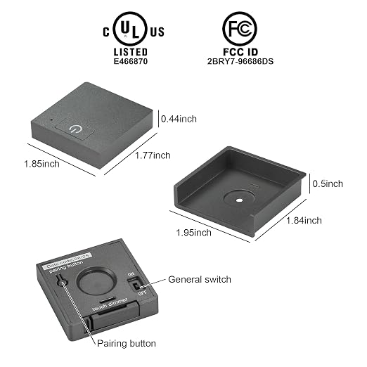 LUMILAND Wireless Touch Dimmer Switch Included one-to-Multiple Receiver - Image 3