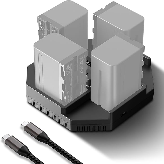 Neewer NP-F970 4 Channel Charger by Neewer