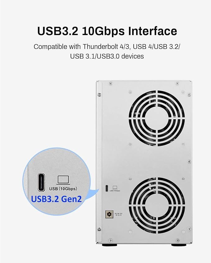 TERRAMASTER D6-320 External Hard Drive Enclosure - Image 3