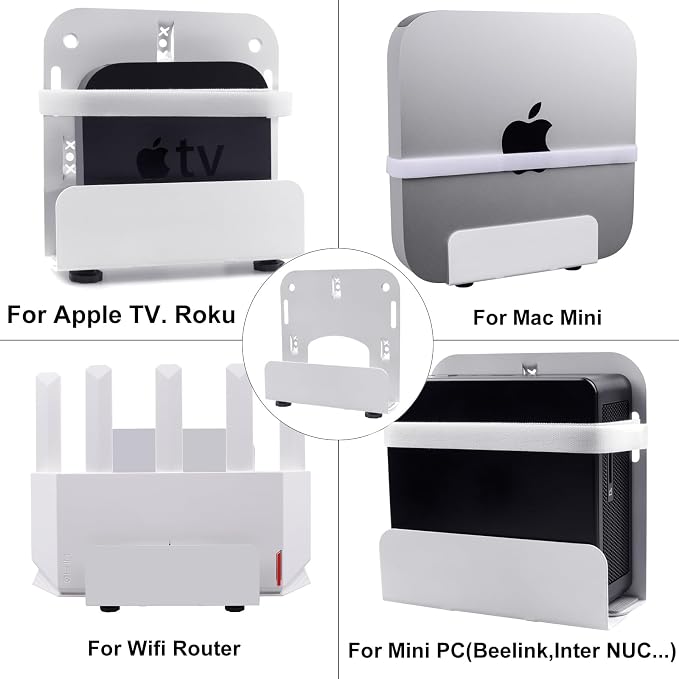 Cable Box Wall Mounting Modem for Most Small Narrow Devices Apple TV, Amazon - Image 3