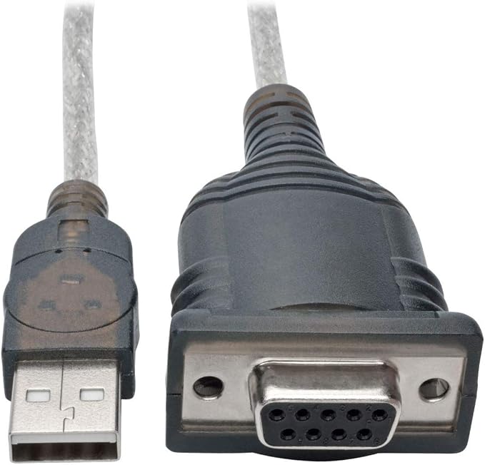 Tripp Lite 18in USB to Null Modem Serial Adapter Cable FTDI w/COM Retention M/F by TrippLite