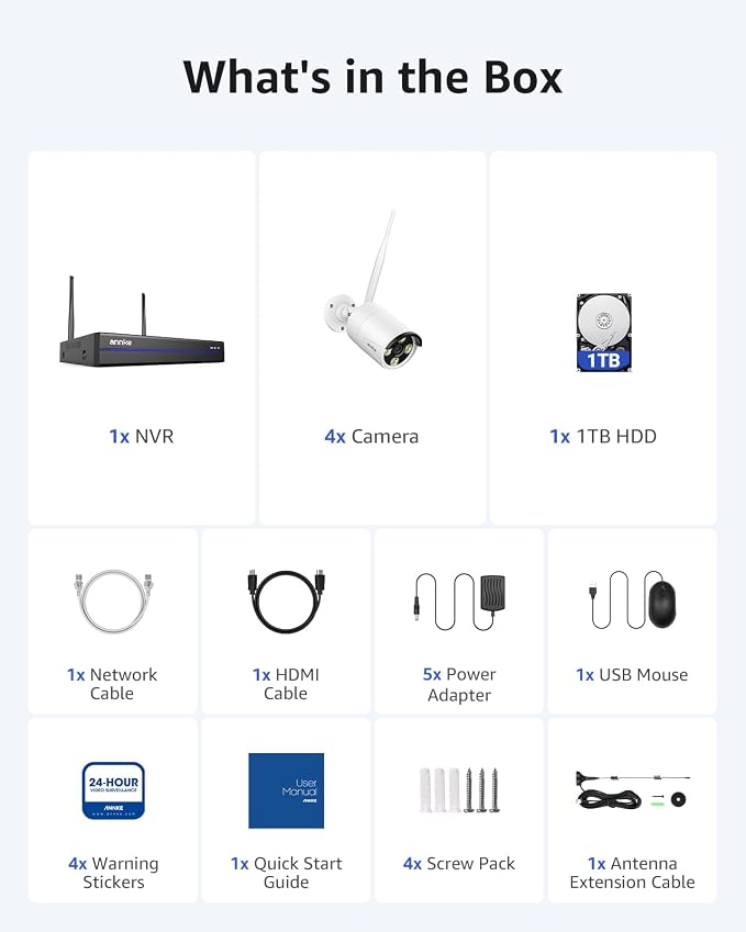 ANNKE 16CH Wireless Security Camera System, Expandable 4K NVR - Image 9