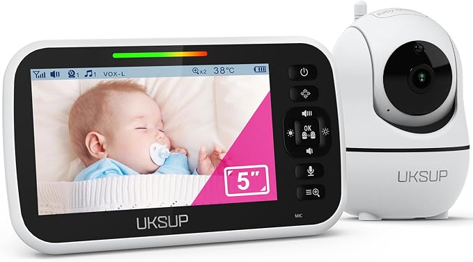 UKSUP Baby Monitor with Camera and Audio- Video Baby Monitor with 960ft Long - Image 7